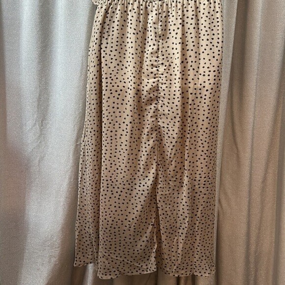 Hayden Los Angeles Beige Tan Black Nude
Polka Dot Boho‎ Lined Maxi Dress Sz 1 XL - Picture 8 of 12